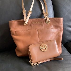 Michael Kors Tote with Matching Wallet
